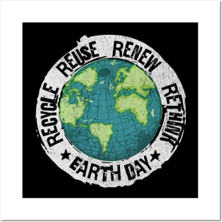 Recycle Reuse Renew Rethink | Earth Day Posters and Art